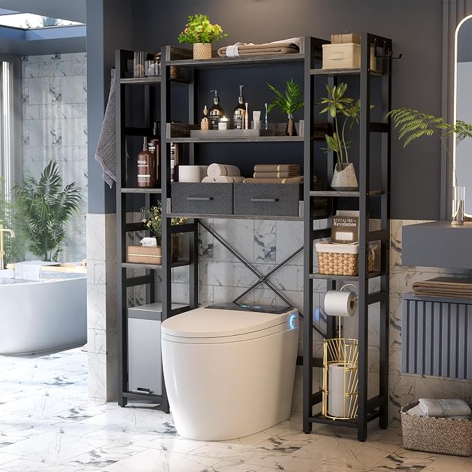 Over The Toilet Storage with 2 Drawers - Image 2