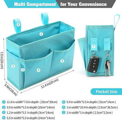 Bseash Bunk Bed Organizer, Bedside Caddy Hanging Bed Organizer Storage Bag - Image 2