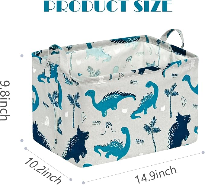 Baby Waterproof Storage Basket Toys Organizer Nursery Bins - Image 7
