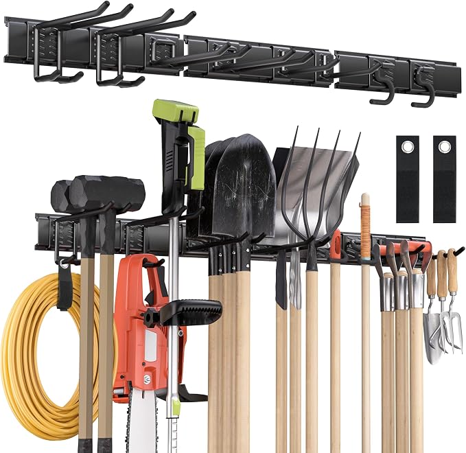 Garden Tool Organizer Wall Mount, 48 inches Tool Storage Rack by NacialPromise-Consumersfirstalways