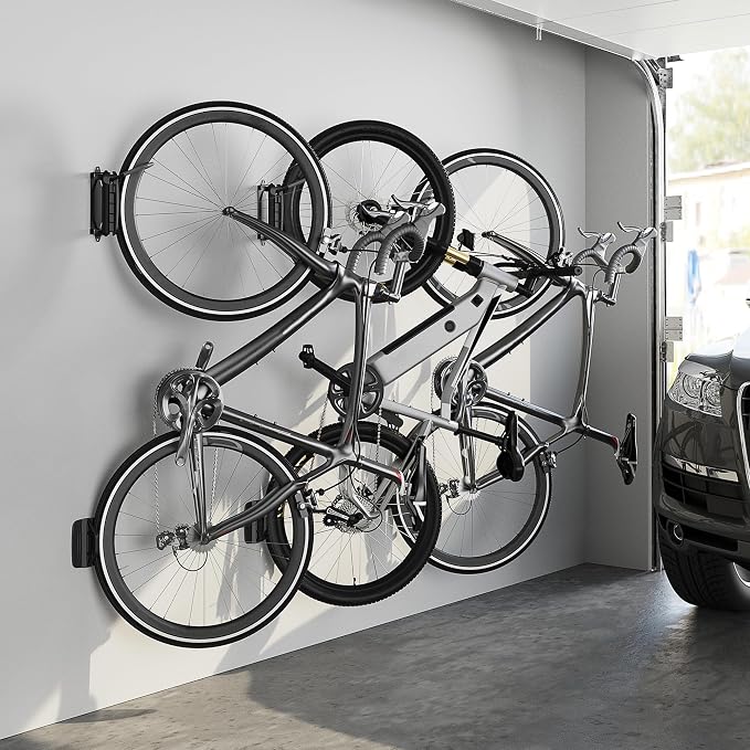 monTEK Swivel Bike Wall Mount – Garage Bike Hanger & Space-Saving Vertical Bike - Image 7