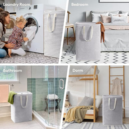 Lifewit 2 Pack Laundry Basket 80L Each, Collapsible Clothes Hamper - Image 7
