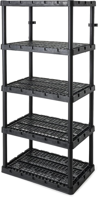 Gracious Living 2 Pack XL Heavy-Duty Storage Shelves, Knect-A-Shelf 5-Shelf - Image 6