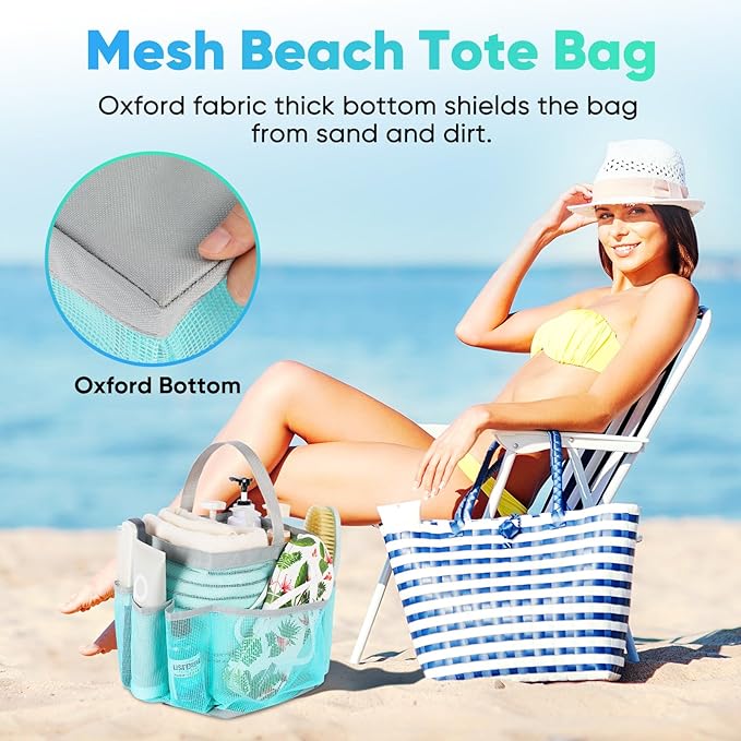 EUDELE 2 Pack Mesh Shower Caddy Portable - Image 5