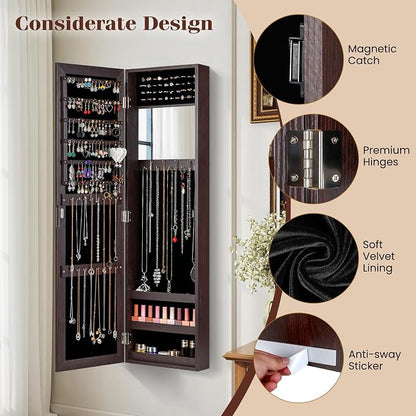 Giantex Wall Mounted Jewelry Cabinet - Image 6