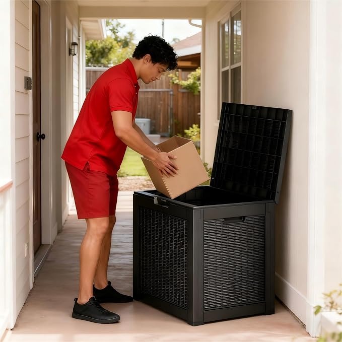 30 Gallon Outdoor Storage Deck Box Waterproof, Garden Tool, Backyard Cushion - Image 6