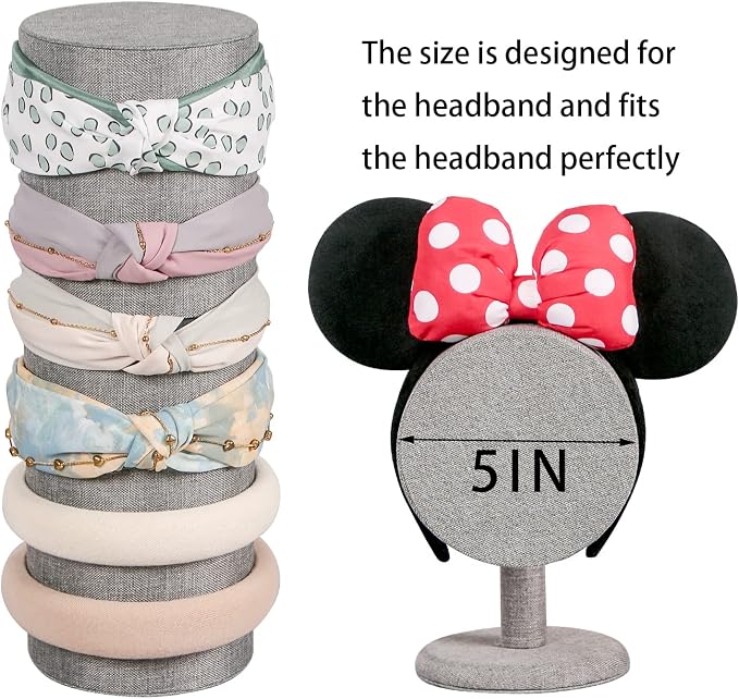 Coward T-Bar Beige Headband Holder Organizer, Hairband Display Stand, Hairband - Image 2