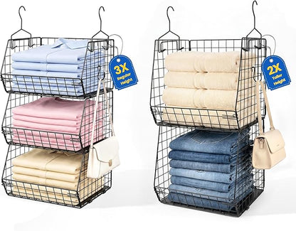 5 Tier Metal Hanging Closet Organizer by LeaforyHome