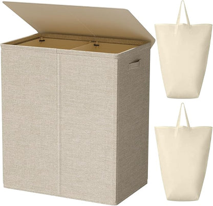 WOWLIVE 154L Double Laundry Hamper by WOWLIVE