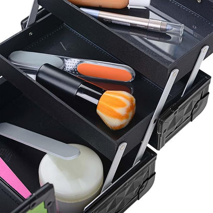 SHANY Chic Makeup Train Case Cosmetic Box Portable Makeup Case Cosmetics Beauty - Image 11