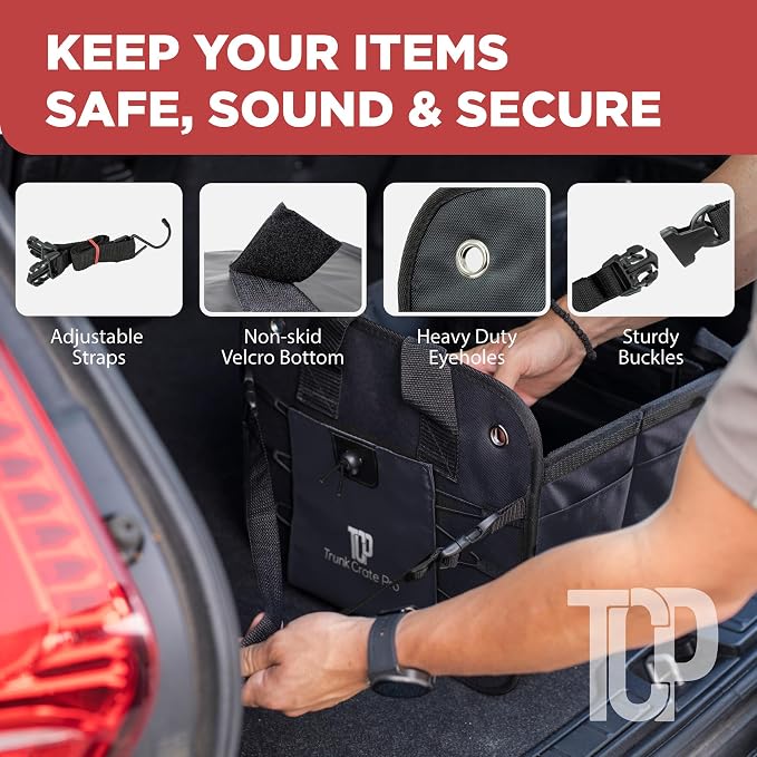 TRUNKCRATEPRO Trunk Organizer For Car, Truck | Premium Adjustable Multi - Image 7