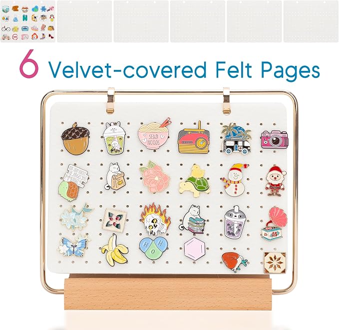 PACMAXI Display Organizers, Brooch Holder, Enamel Pin Pages - Image 4