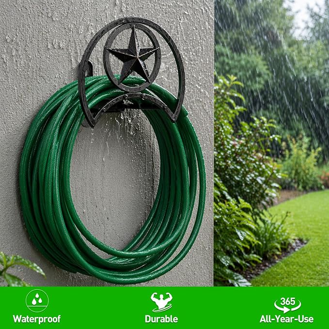 GOFORWILD Garden Hose Holder, Decorative Hose Butler Sturdy Water Hose Rack - Image 6