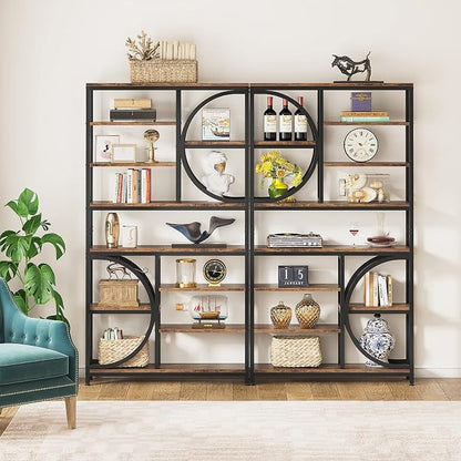 Tribesigns Bookshelf, Industrial 8-Tier Etagere Bookcases, 77-Inch Tall Book - Image 3