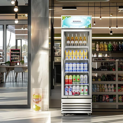 BODEGACOOLER Commercial Merchandiser Refrigerator, 9 Cu.Ft Glass Door Beverage - Image 9