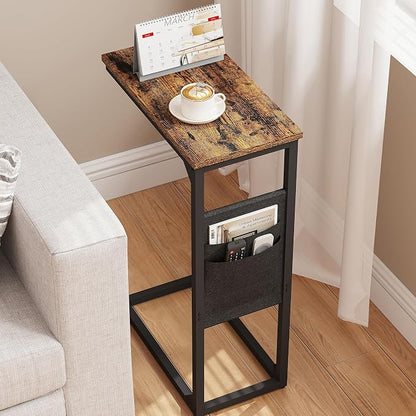 TUTOTAK C Shaped End Table, Side Table - Image 8