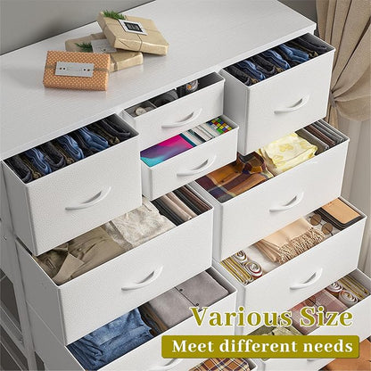 EnHomee 52.2" H White Dresser for Bedroom, Vertical Storage Tower, Anti-Tip | - Image 6