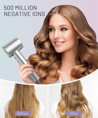 Hair Dryer - 150000 RPM High-Speed Brushless Motor Negative Ionic Blow Dryer - Image 6