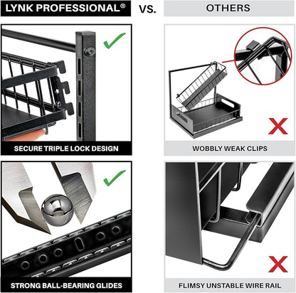 LYNK PROFESSIONAL® Pull Out Under Sink Kitchen Cabinet Organizer - Image 4
