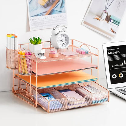 Lavatino 4-Tier Desk Paper Letter Tray Organizer - Image 2