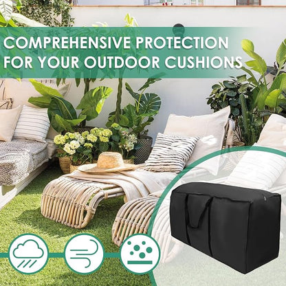 2 Pack Patio Furniture Storage Bag Extra Large Protective Cushion Cover - Image 6