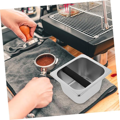 Stainless Steel Espresso Compact Coffee Ground Container - Image 8