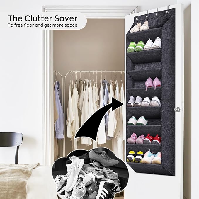 SLEEPING LAMB Over The Door Shoe Organizer - Image 6