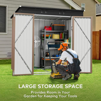 Gizoon 6' x 4' Outdoor Storage Shed - Image 3