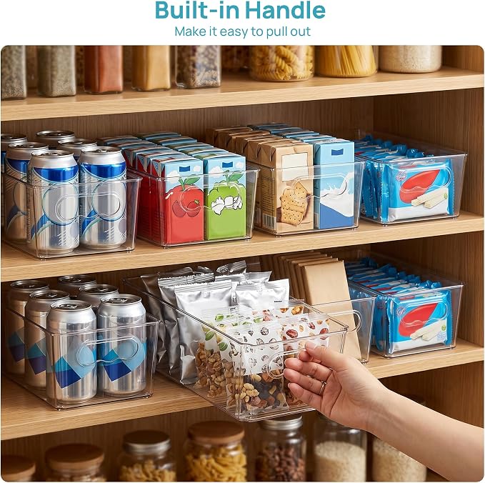 Vtopmart 8pcs Clear Storage Bins - Image 6