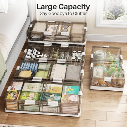 Kitstorack Plastic Under Bed Storage Containers, 2 Pack Underbed Storage - Image 7