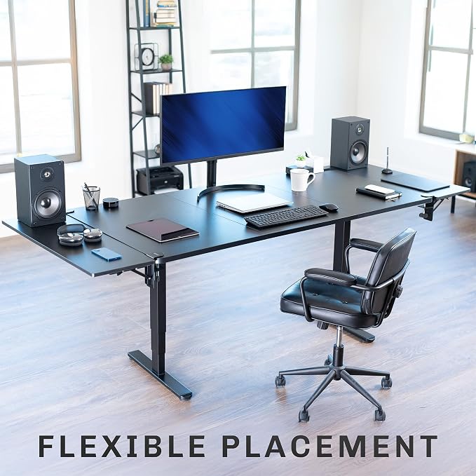 VIVO Black Clamp-on 36 x 12 in Desk Extender, DESK-EXT36 | Foldable, Wrist - Image 9