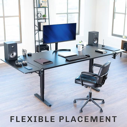 VIVO Black Clamp-on 36 x 12 in Desk Extender, DESK-EXT36 | Foldable, Wrist - Image 9