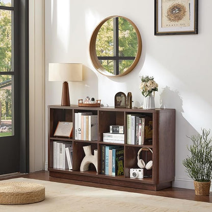 8 Cube Bookcase, Floor Standing 2-Tier Cubby TV Stand Bookshelf - Image 5