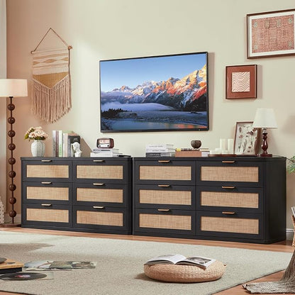 LEYAOYAO Rattan 6 Drawer Dresser by LEYAOYAO-Findtheshiningpointofyourideallife%EF%BC%81