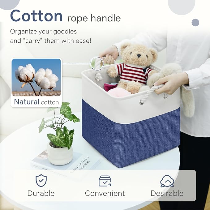 FinishingBo 11 inch Cube Storage Bin - Image 4