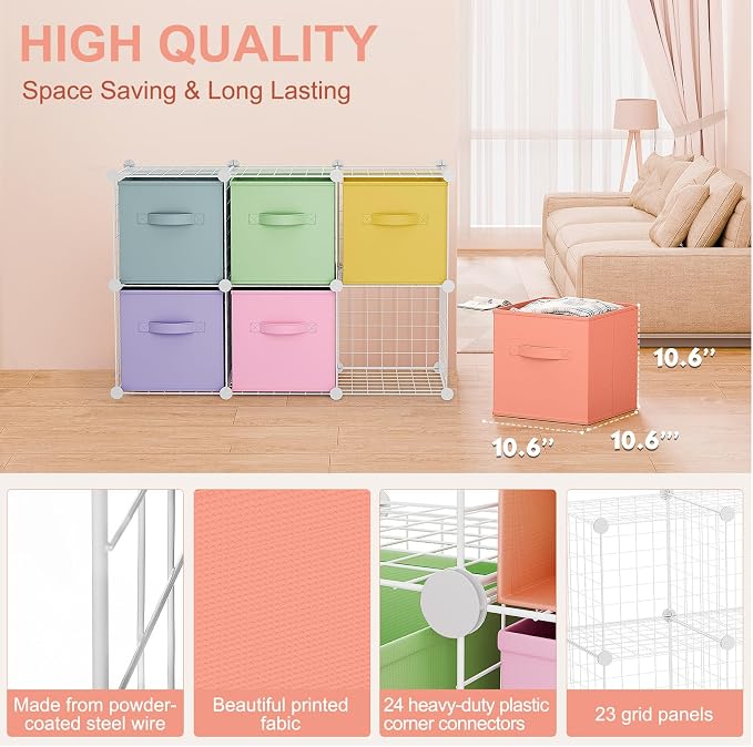 Leinuosen 6 Cube Storage Organizer - Image 2