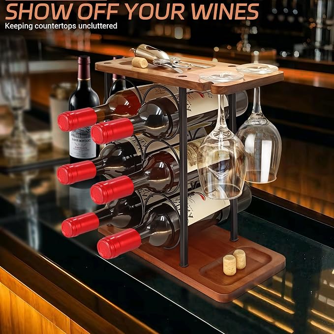 Wooden Wine Racks Countertop - Image 3