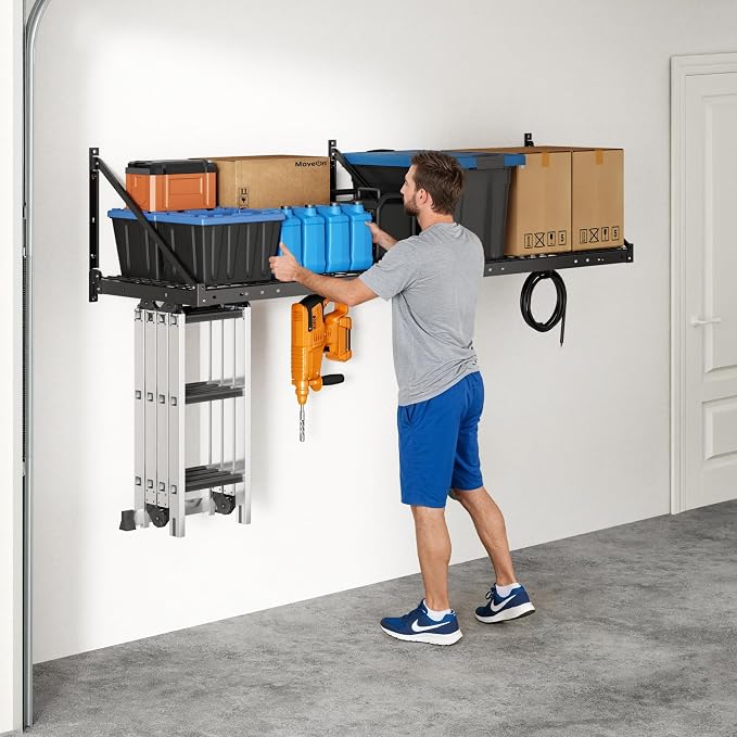 FLEXIMOUNTS 4-Pack 2x4ft Garage Wall Shelving - Image 6