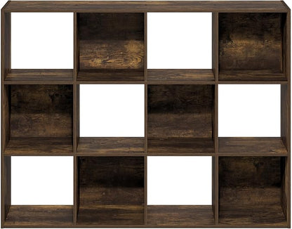 Furinno PELLI Book Shelf, 12-Cube Bookshelf, Cube Storage Organizer Bookcase - Image 7