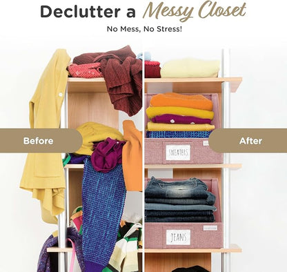 VIVIDECOR Open Front Trapezoid Closet Bins 12x12x10 – Easy Access Shelf - Image 8