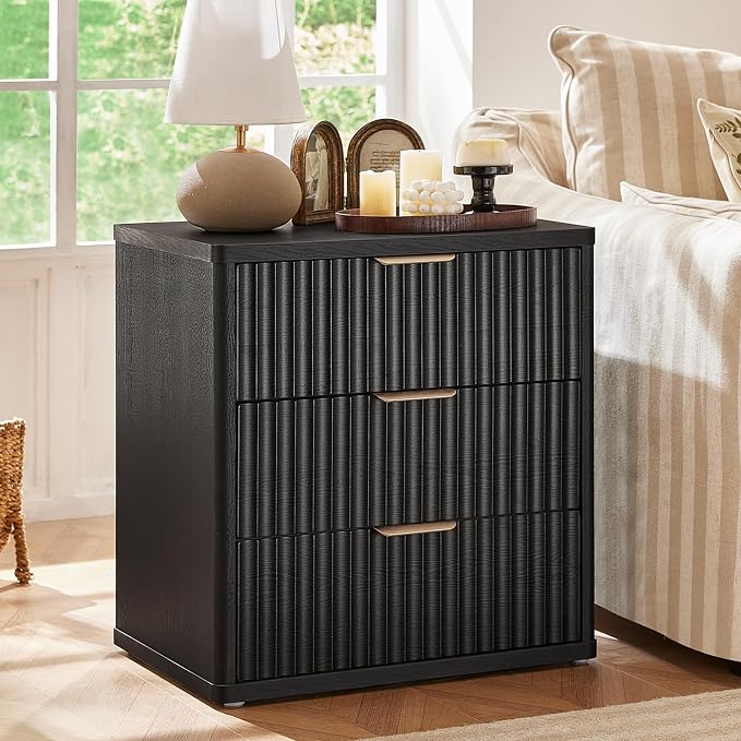 LEYAOYAO 23" Wide Fluted Night Stand - Image 4