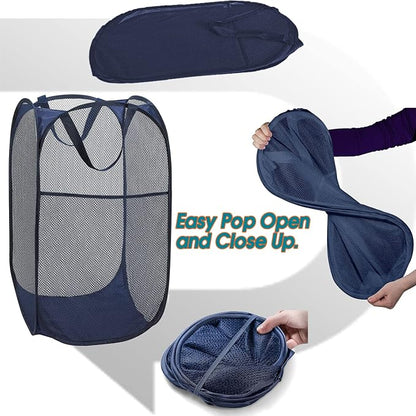 BATTOO Deluxe Strong Mesh Pop up Laundry Hamper Basket - Image 4