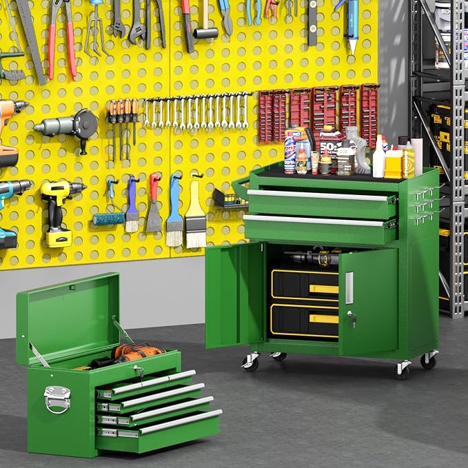 Greenvelly Tool Chest, 8-Drawer Rolling Tool Chest - Image 9