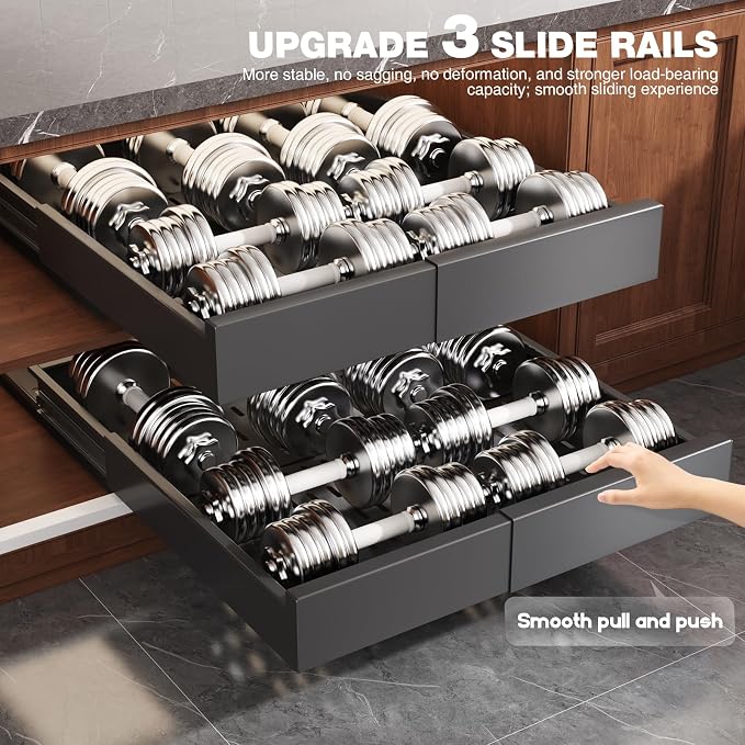 4 Pack Pull Out Cabinet Organizer Expandable Width and Depth, Slide Out Drawers - Image 7