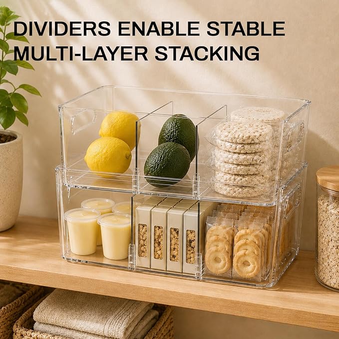 Mpotmiy 10 Pack Pantry Organizers and Storage, Fridge Organization and Storage - Image 5