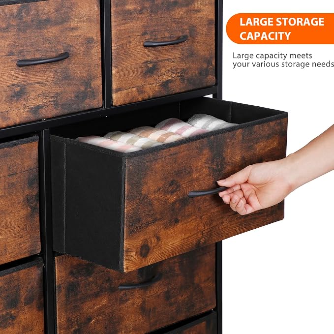 ZENY 9 Drawers Dresser, Fabric Storage Tower, Organizer Unit - Image 6