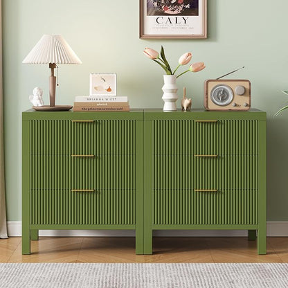 6 Drawer Dresser, Modern Wood Storage Chest of Drawers Organizer - Image 3