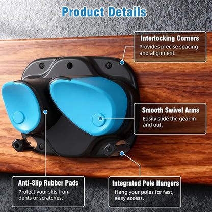 WDZREE Ski & Snowboard Wall Rack - Image 7