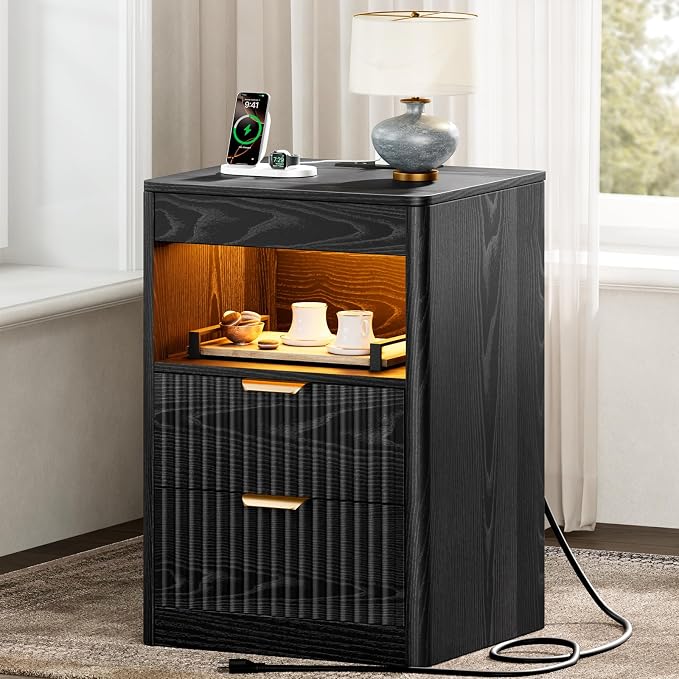 REAHOME Fluted Nightstand Set of 2 - Image 9