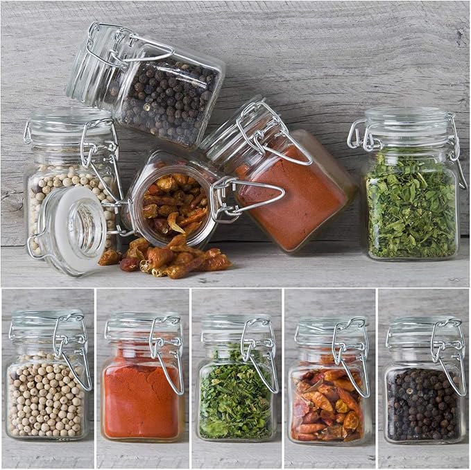 SPANLA Spice Jars, 12 Pack 4oz Small Glass Jars - Image 7